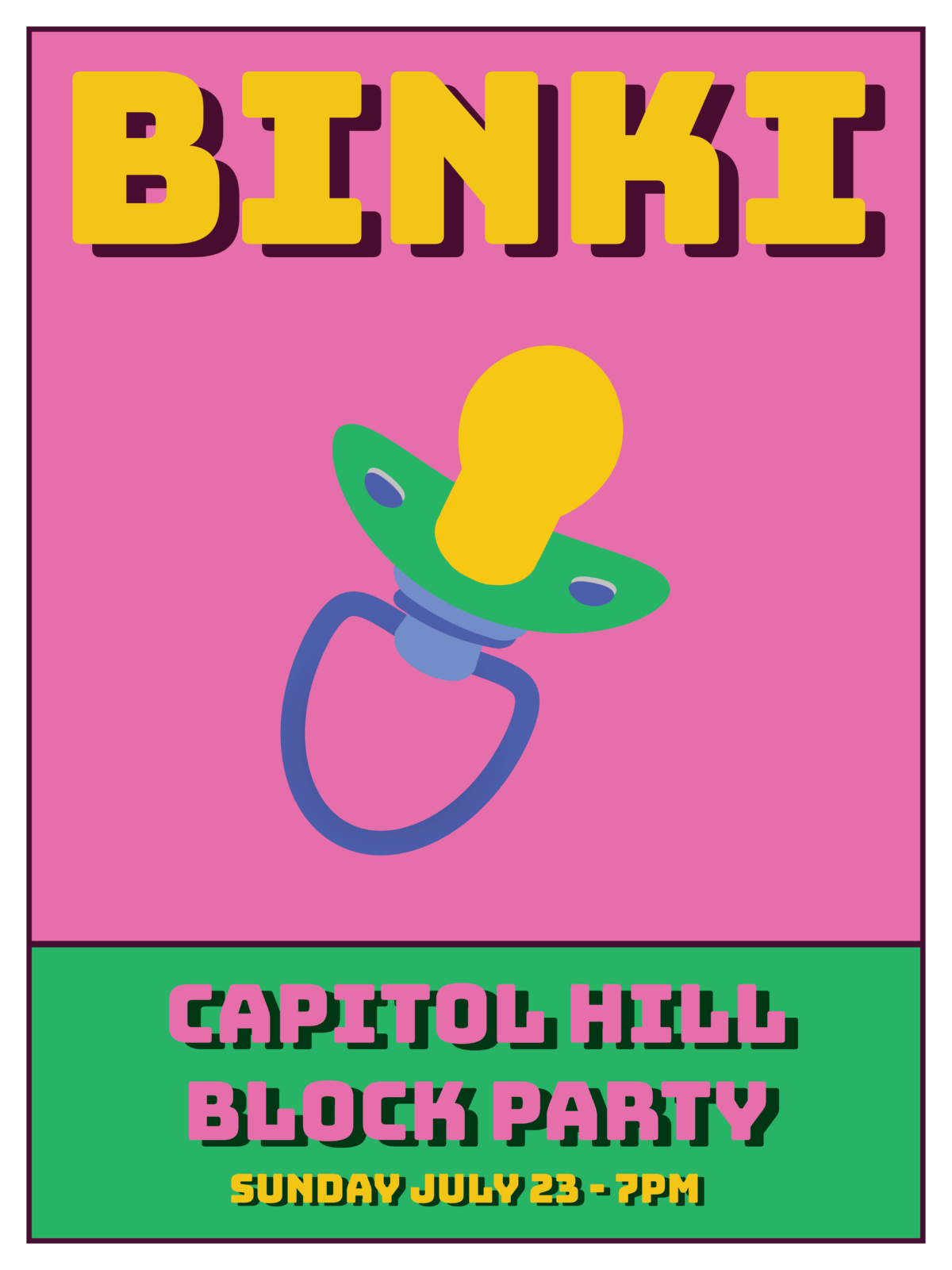 Promotional Poster for the artist Binki